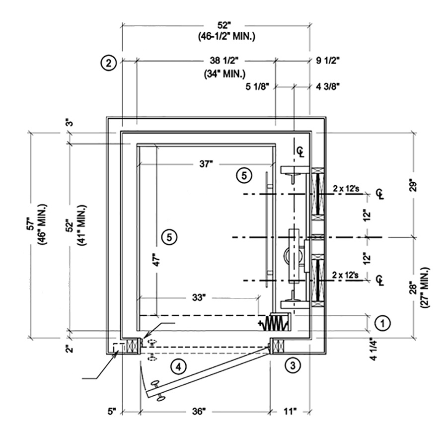  Фрагмент проекта лифтовой шахты. Калуга